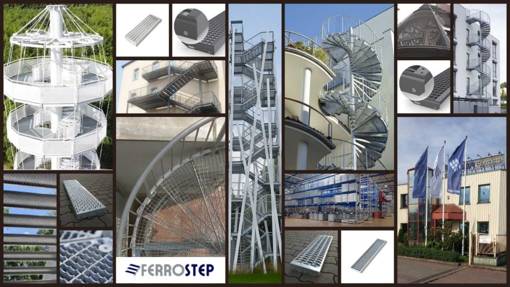 Flucht- und Feuertreppen – Wendeltreppe Ferrostep