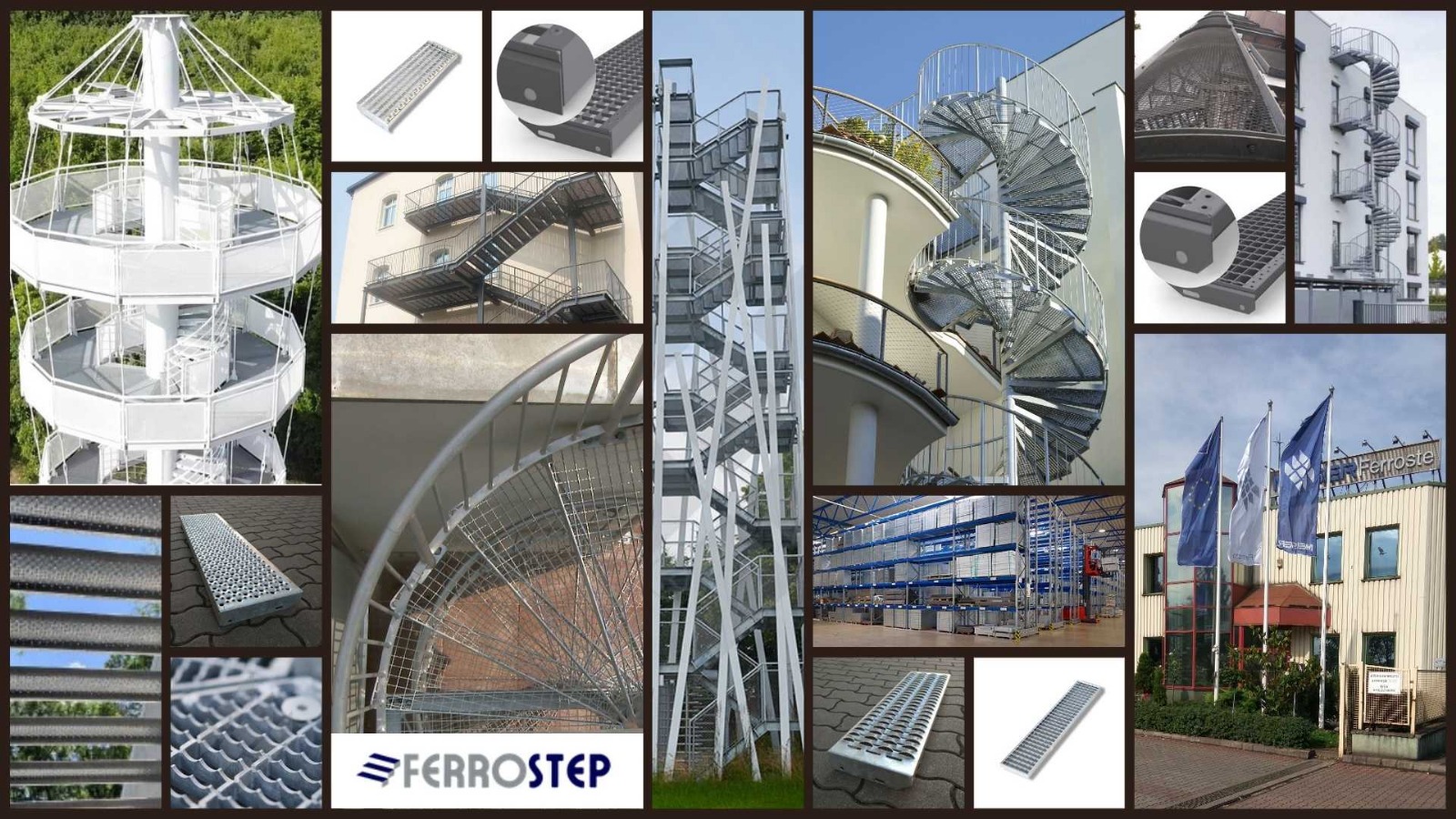 Flucht- und Feuertreppen – Wendeltreppe Ferrostep